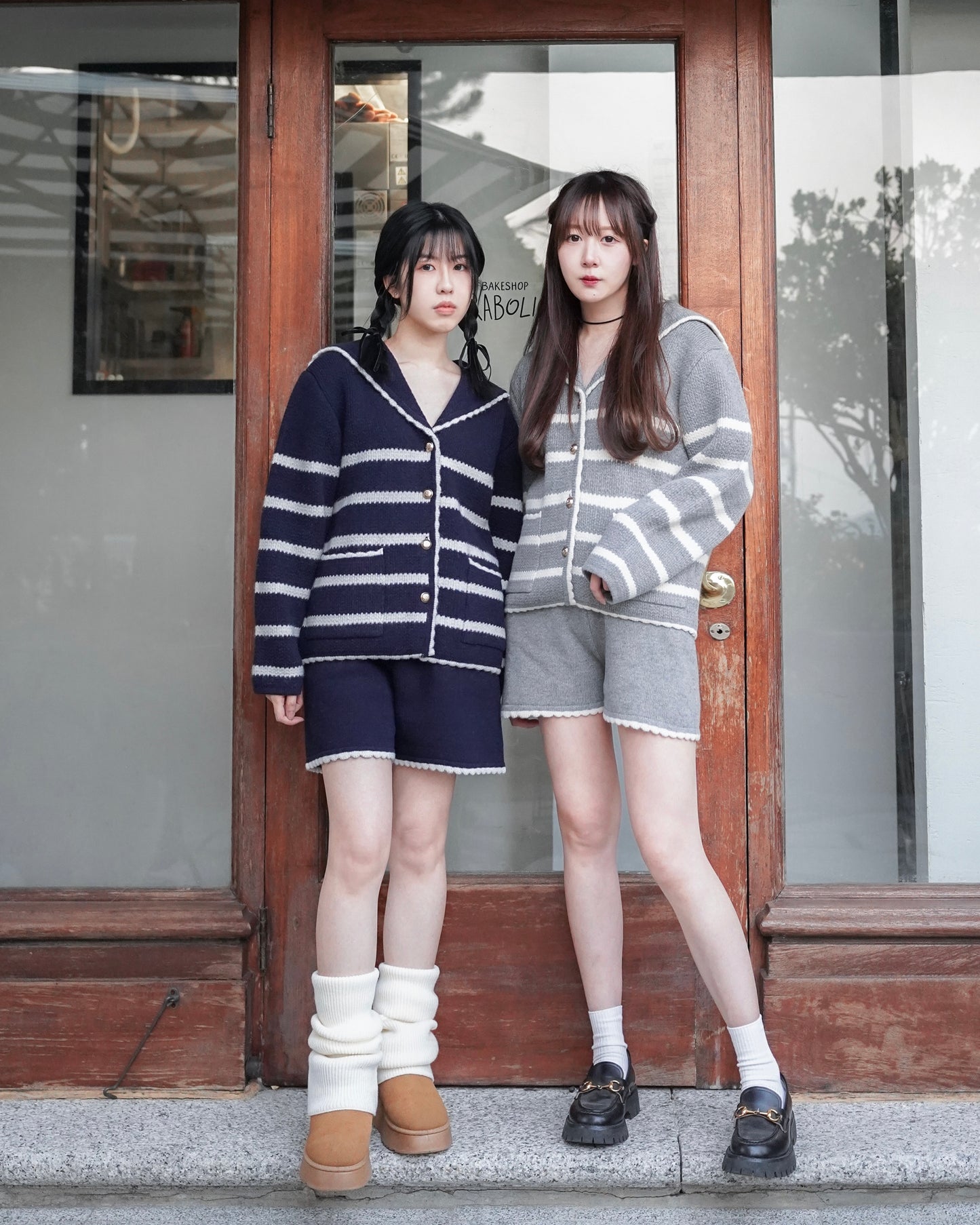 'Sailor's Serenade' Dreamy Knit Set (Navy)